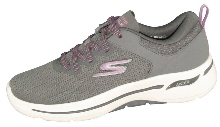 Shoes - Low To Flat SHOES - low to flat | Go Walk-Arch Fit-124872 Skechers 02 Charcoal